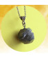 Pendentif Agate boule grise