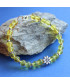 Bracelet Fleur en Citrine