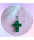 Pendentif petite Croix en Malachite