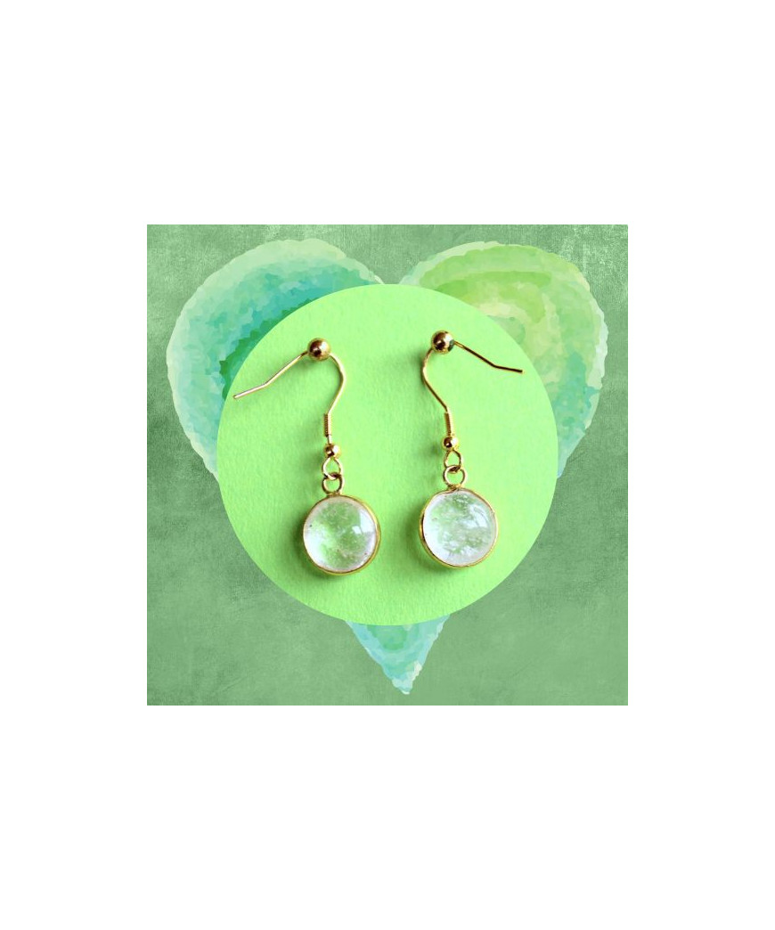 Boucles d'oreilles en Cristal de roche
