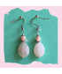 Boucles d'oreilles en Quartz rose
