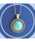 Pendentif cabochon en Turquoise