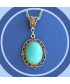 Pendentif cabochon en Turquoise