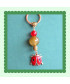 Porte-clefs Coccinelle en Agate