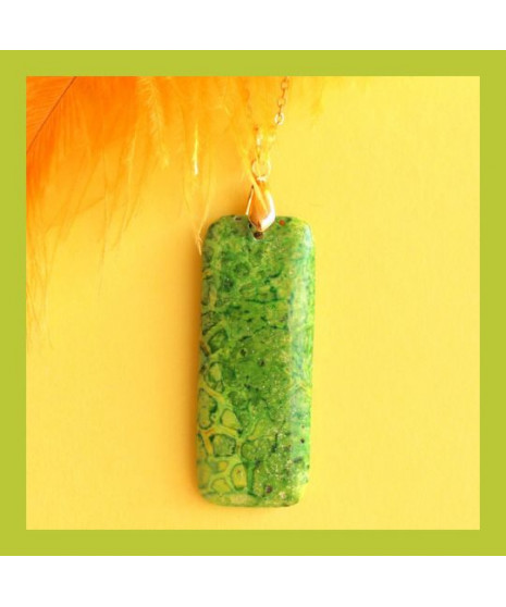 Pendentif en  Jaspe vert