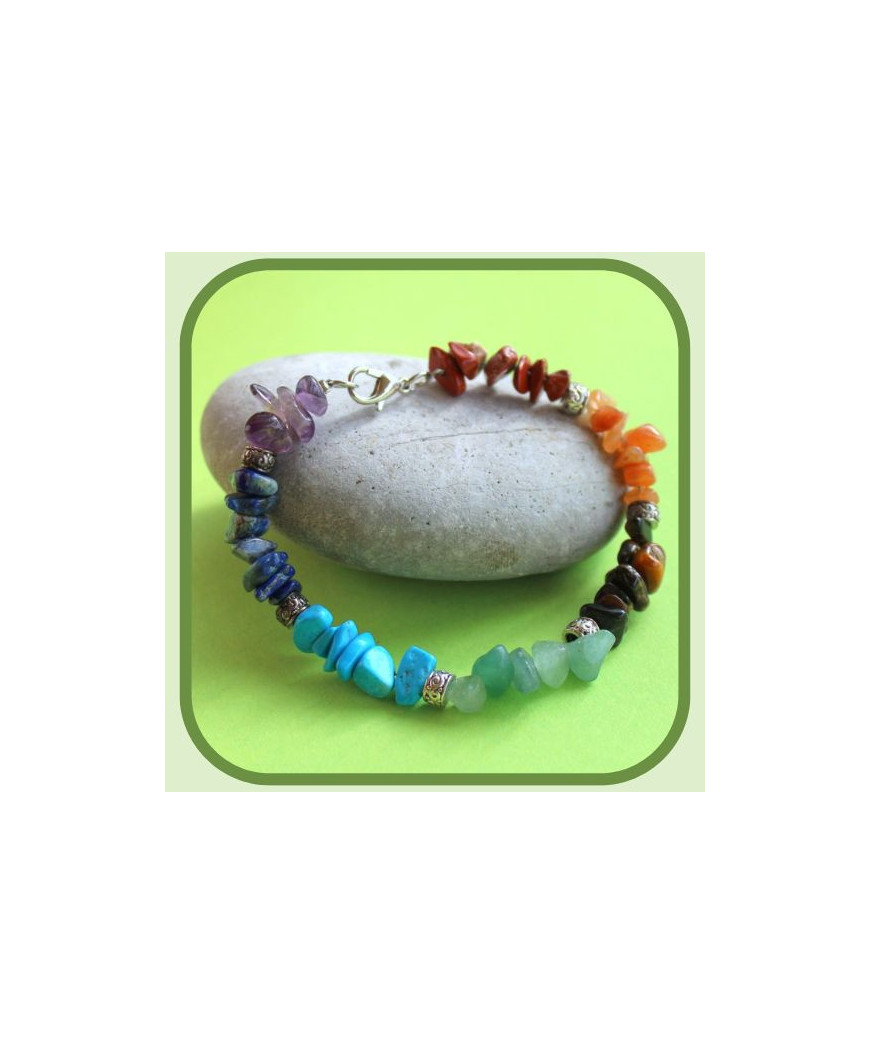 Bracelet aux couleurs des 7 chakras