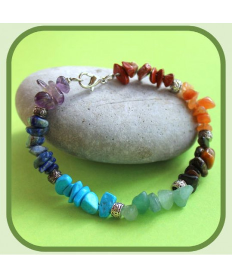 Bracelet aux couleurs des 7 chakras