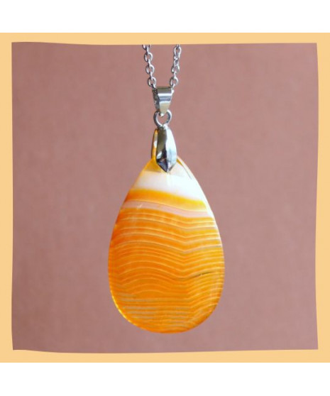 Pendentif Agate jaune