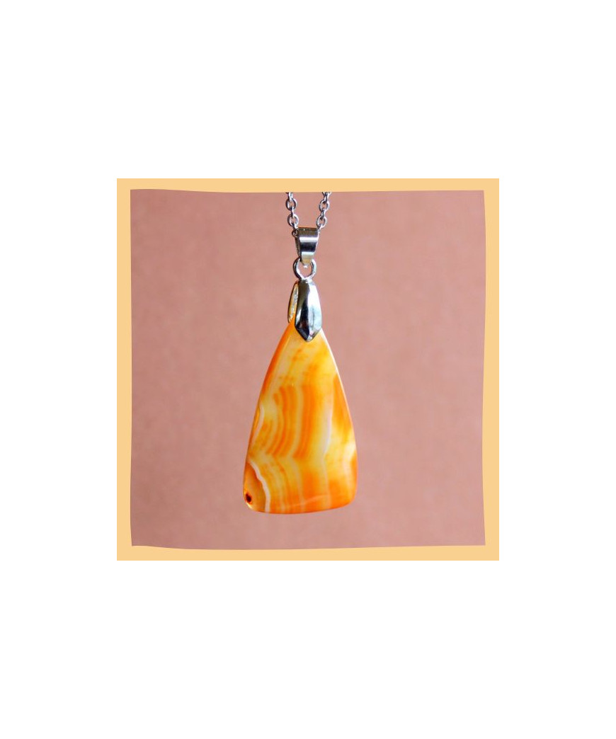 Pendentif Agate jaune