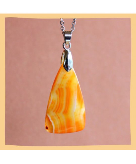 Pendentif Agate jaune