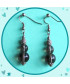 Boucles d'oreilles en Quartz fumé