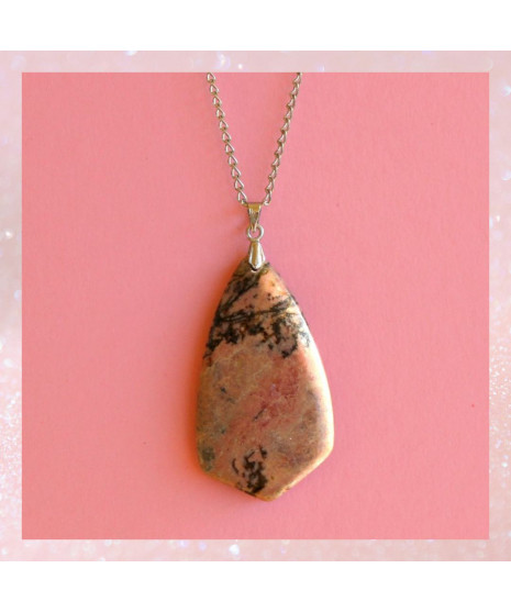 Pendentif en Rhodonite