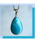 Pendentif Agate bleue