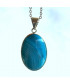Pendentif Agate bleue