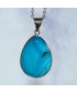 Pendentif Agate bleue