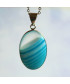 Pendentif Agate bleue
