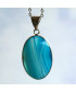 Pendentif Agate bleue