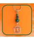 Porte-clefs Homme de Vitruve en Malachite