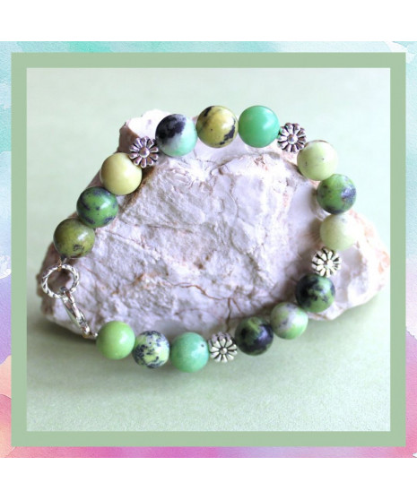 Bracelet en Chrysoprase