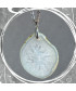 Pendentif Géode d'Agate blanche