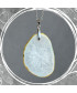 Pendentif Géode d'Agate blanche