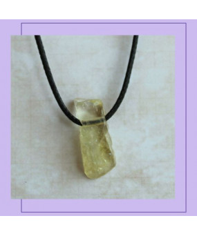 Pendentif semi-brut en Citrine