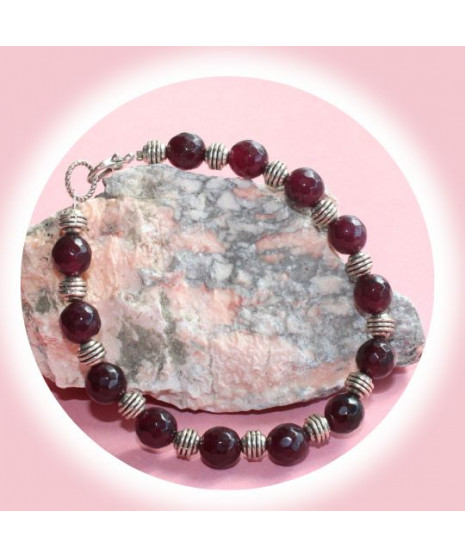 Bracelet en  Grenat