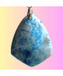 Pendentif Agate feu bleu et blanc