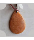 Pendentif en Jade orange