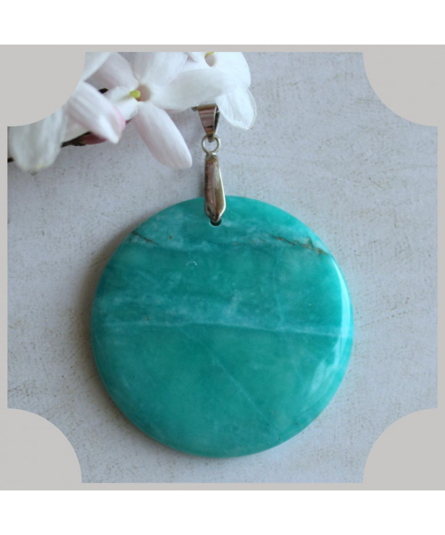 Pendentif en Jade bleu