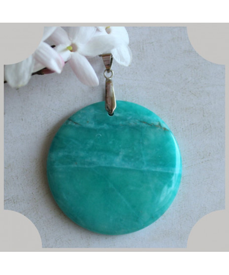Pendentif en Jade bleu