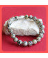 Bracelet en Jaspe dalmatien