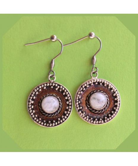 Boucles d'oreilles en Pierre de Lune