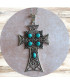 Pendentif Croix en Turquoise