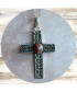 Pendentif Croix en Rhodochrosite
