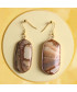 Boucles d'oreilles en Jaspe Paysage