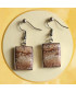 Boucles d'oreilles en Jaspe Paysage