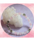 Bracelet Fleurs enfant en Pierre de lune et en Quartz rose
