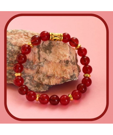 Bracelet en Agate rouge