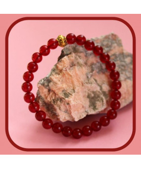 Bracelet en Agate rouge