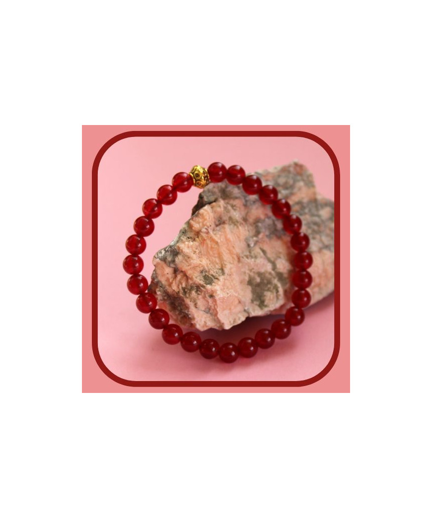 Bracelet en Agate rouge