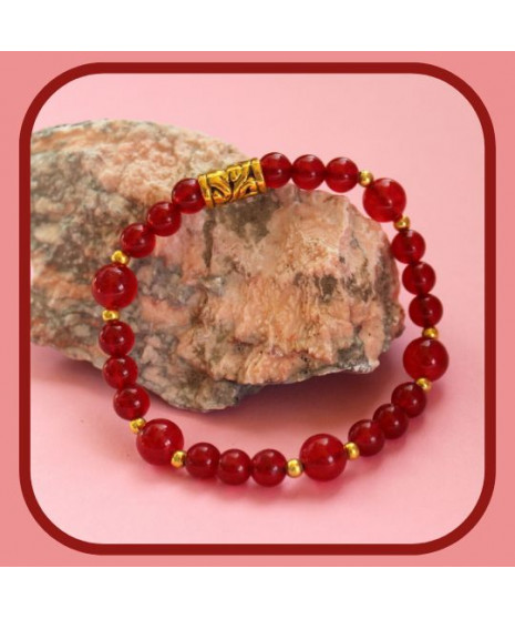 Bracelet en Agate rouge