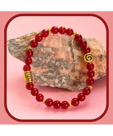 Bracelet en Agate rouge