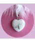 Pendentif Cœur en Howlite