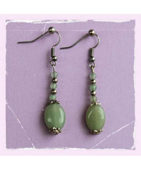 Boucles d'oreilles en Aventurine