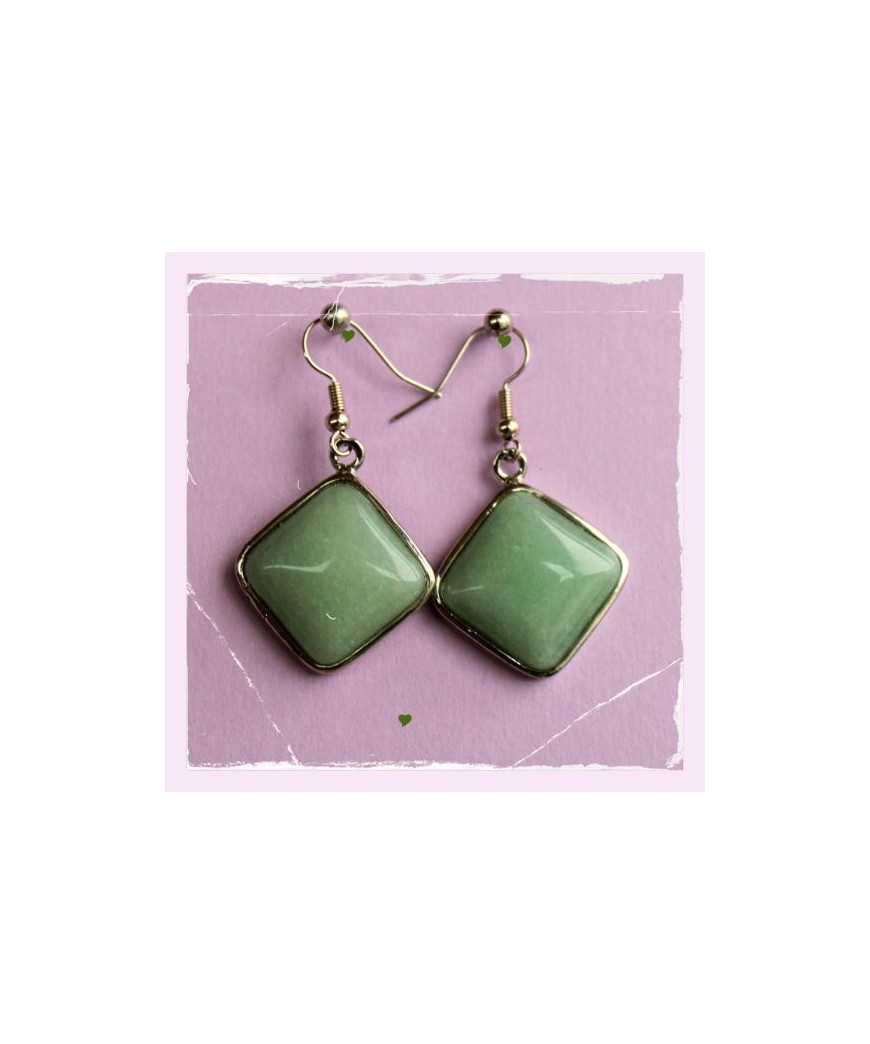 Boucles d'oreilles en Aventurine