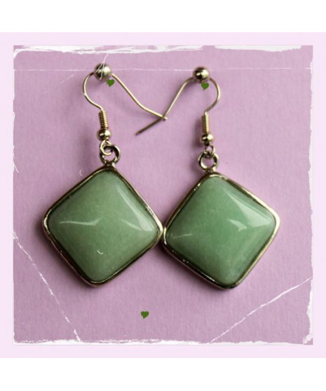 Boucles d'oreilles en Aventurine