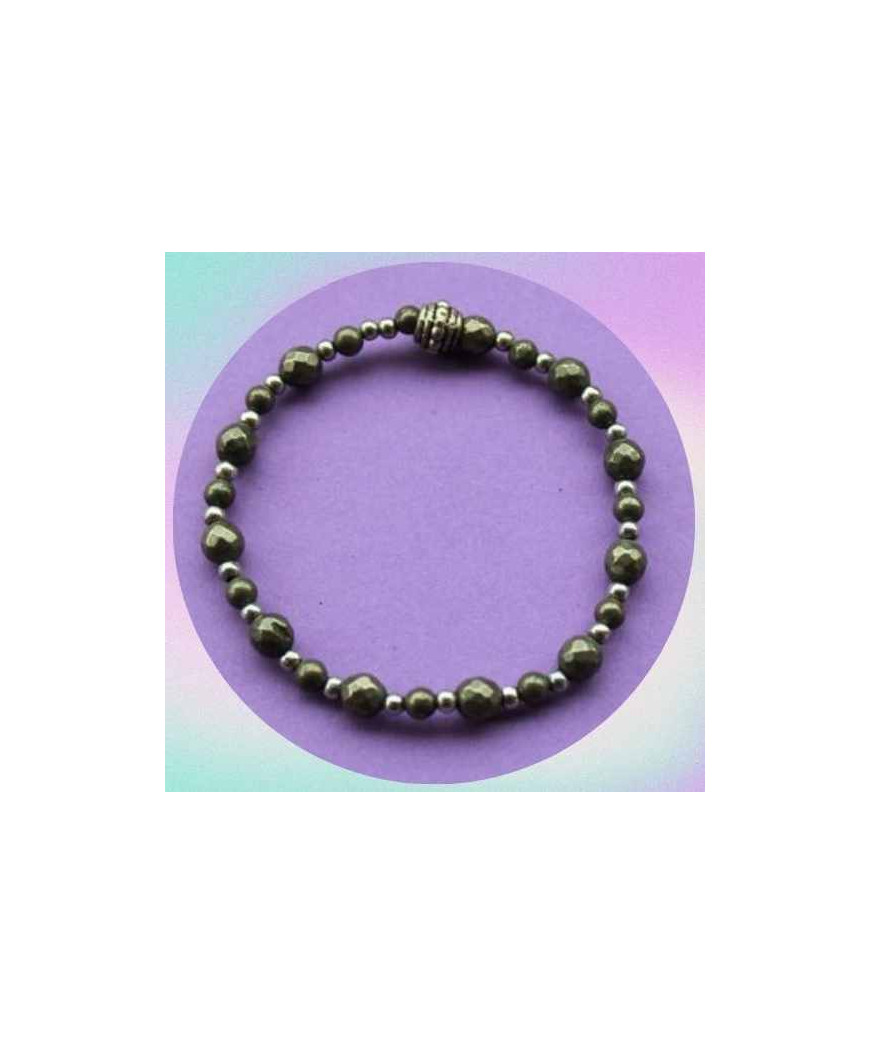 Bracelet en Pyrite