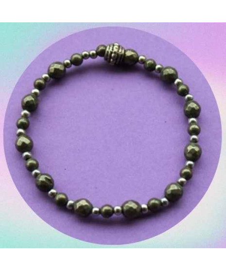 Bracelet en Pyrite