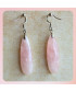 Boucles d'oreilles en Quartz rose